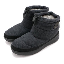 THE NORTH FACE Nuptse Bootie WP Logo Short MIX GREY/TNF BLACK NFW52280-MK画像