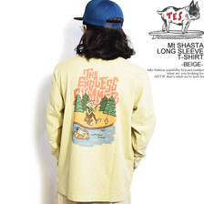 The Endless Summer TES Mt SHASTA LONG SLEEVE T-SHIRT -BEIGE- FH-2774339画像