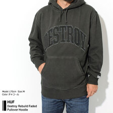 HUF Destroy Rebuild Faded Pullover Hoodie FL00187画像