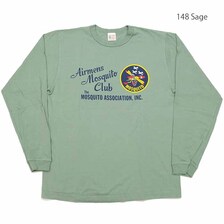 Buzz Rickson's L/S T-SHIRT - AIRMENS MOSQUITO CLUB - BR69060画像