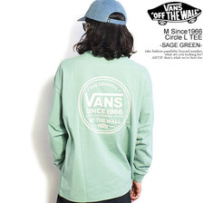 VANS M Since1966 Circle L TEE -SAGE GREEN- 122K1020100画像