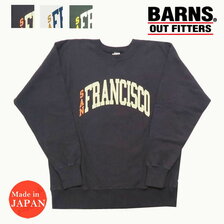 BARNS 90s クルーネック プリント スウェット SANFRANCISCO BR-22342画像