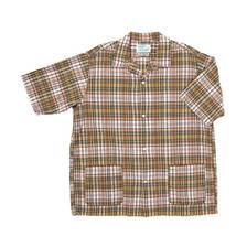 Workers Open Collar Shirt, Madras画像