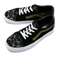 VANS PAISLEY SUEDE SK8-LOW BLACK VN0A5KXDBLK画像