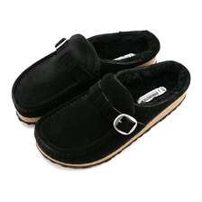 BIRKENSTOCK Buckley Suede Shearling Black LAF 1018126画像