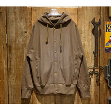 FREEWHEELERS ULTIMA THULE EQUIPMENT &ldquo;SIDEWAYS SERIES SET-IN SLEEVE SNAP BUTTON FRONT SWEAT PARKA&rdquo; 2224006画像