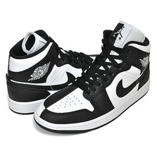 NIKE WMNS AIR JORDAN 1 MID SE white/black-wht DR0501-101画像