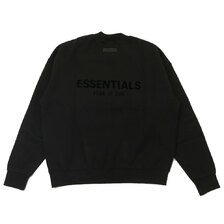 ESSENTIALS CREWNECK SWEAT BLACK画像