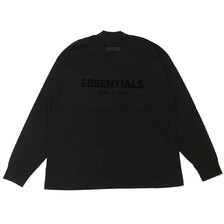 ESSENTIALS COTTON L/S TEE BLACK画像