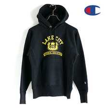 Champion REVERSE WEAVE HOODED SWEATSHIRT BLACK C3-W111画像