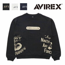 AVIREX クルーネック スウェット プリント 6123442画像