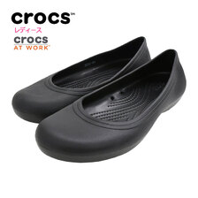 crocs WOMENS CROCS AT WORK FLAT 205074画像