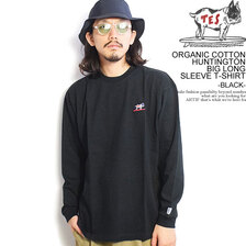 The Endless Summer TES ORGANIC COTTON HUNTINGTON BIG LONG SLEEVE T-SHIRT -BLACK- FH-2774301画像