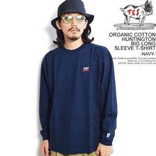 The Endless Summer TES ORGANIC COTTON HUNTINGTON BIG LONG SLEEVE T-SHIRT -NAVY- FH-2774301画像