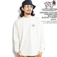 The Endless Summer TES ORGANIC COTTON HUNTINGTON BIG LONG SLEEVE T-SHIRT -WHITE- FH-2774301画像