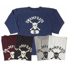 WAREHOUSE Lot 4063 7分袖フットボールT SWAMP RATS画像