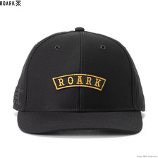ROARK REVIVAL "MEDIEVAL LOGO" BACKSATIN 6PANEL CAP - HIGH HEIGHT (BLACK) RHJ852画像