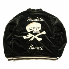 TAILOR TOYO Mid 1950s Style Velveteen x Acetate Souvenir Jacket KOSHO & CO. Special Edition SKULL x WHITE EAGLE TT15197画像