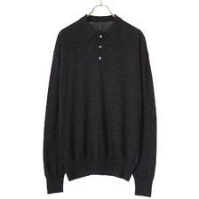 crepuscule Wool Polo L/S 2203-007画像