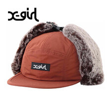 X-girl DOG EAR JET CAP BROWN 105223051007画像