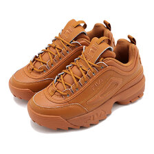 FILA DISRUPTOR II PREMIUM Leather Brown/Leather Brown/Leather Brown 5XM01807-200画像