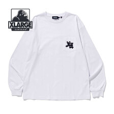 X-LARGE OLD ENGLISH L/S POCKET TEE 101223011020画像
