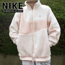 NIKE VM SWOOSH FULL ZIP JACKET LIGHT SOFT PINK/PINK OXFORD BQ6546-640画像
