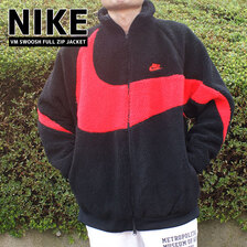 NIKE VM SWOOSH FULL ZIP JACKET BLACK/CHILI RED BQ6546-008画像
