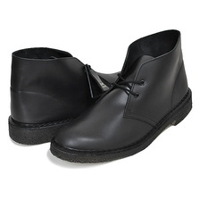 Clarks DESERT BOOT BLACK POLISHED 26155483画像