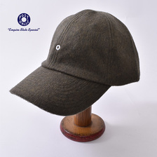 POST OVERALLS #3903 POST Ball Cap wool melton olive画像