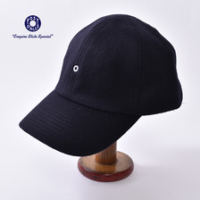 POST OVERALLS #3903 POST Ball Cap wool melton dk navy画像
