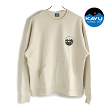 KAVU Circle logo PK SWEAT Ivory 19821723画像