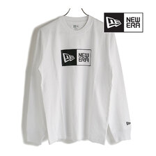 NEW ERA L/S BOX LOGO TEE WHITE 13334226画像