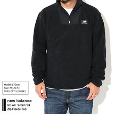 new balance NB All Terrain 1/4 Zip Fleece Top MT23507画像