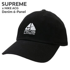 Supreme × NIKE ACG 22FW Denim 6-Panel BLACK画像