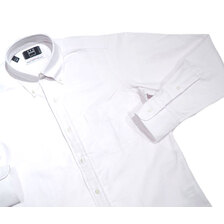 IKE BEHAR MG2100 TRADITIONAL FIT L/S OXFORD SHIRTS white画像