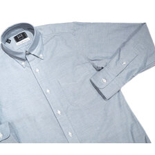 IKE BEHAR MG2100 TRADITIONAL FIT L/S OXFORD SHIRTS blue画像