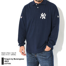 Penguin by Munsingwear &times; MLB L/S Polo MLMUJB01GS画像