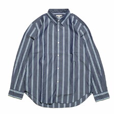 BURGUS PLUS L/S Stripe Poplin Shirt BP22501画像
