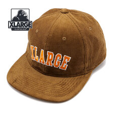 X-LARGE CORDUROY SNAPBACK CAP BROWN 101223051003画像