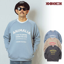 ANIMALIA POLYGIENE? CREW NECK -Work Sucks- AN22A-SW02画像
