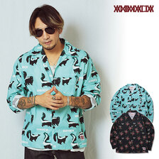 ANIMALIA SWAGGER L/S SHIRTS -SKUNK / ROSE- AN22A-SH01画像