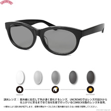 UNCROWD VIOLET -PHOTOCHROMIC SERIES- (BLACK&times;GRAY調光レンズ) UC-021P画像