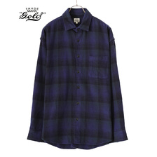 GOLD GRADATION NEL CHECK BIG C.P.O SHIRT 22B-GL28967画像