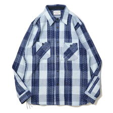 SAMURAI JEANS SKN22-01 雨絣ネルワークシャツ画像