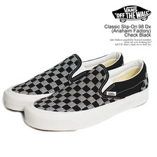 VANS Classic Slip-On 98 Dx (Anahaim Factory) Check Black VN0A7Q58BLK画像