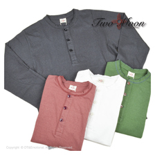 Two Moon no.20165 Henley neck long sleeve tee画像