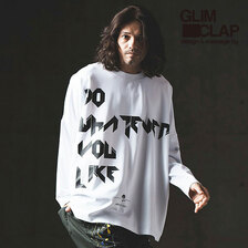 GLIMCLAP Printed design long-sleeve T-Shirt 13-249-GLA-CC画像