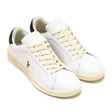 POLO RALPH LAUREN HERITAGE COURT II WHITE/COLLEGE GREEN画像