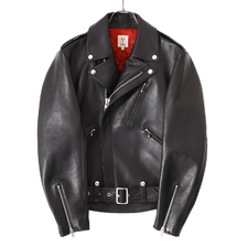 Scye Lamb Skin Leather Belted Biker Jacket 1122-63000画像
